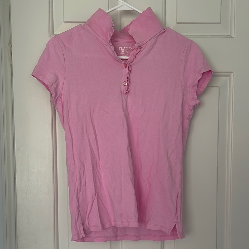 The Children's Place Pink Polo Short Sleeve Top